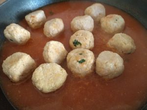 Preparazione polpette di carne