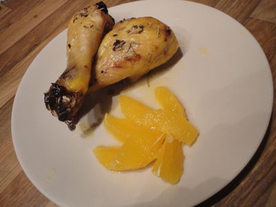 Ricetta cosce pollo all'arancia