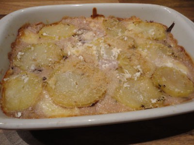 Ricetta lasagne di patate con radicchio rosso e provolone