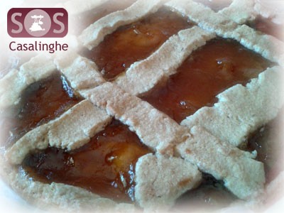 Ricetta Crostata di Amaretti con Marmellata di Albicocca