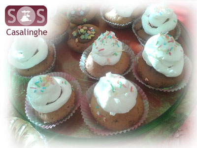 Ricetta CupCakes decorati con Panna Montata