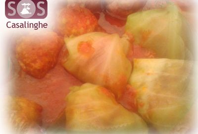 Involtini di verza con carne