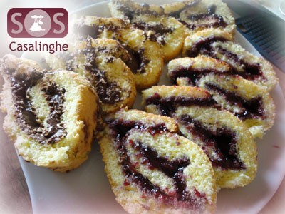 Ricetta Rotolo con Nutella e Marmellata ai Frutti di Bosco