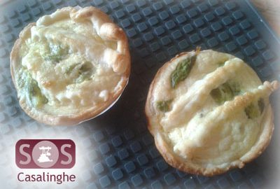 Tartelette con asparagi