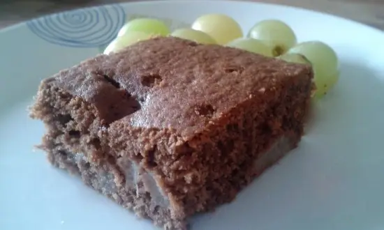Torta di cioccolato e pere