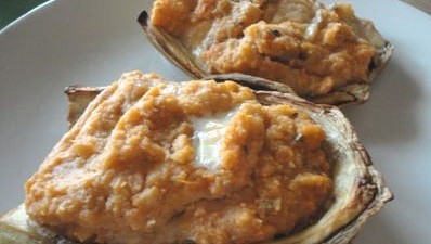 Ricetta Barchette di Melanzane ripiene al pomodoro