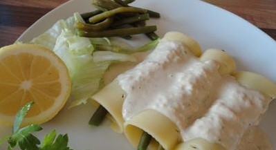 Ricetta cannelloni di formaggio con fagiolini