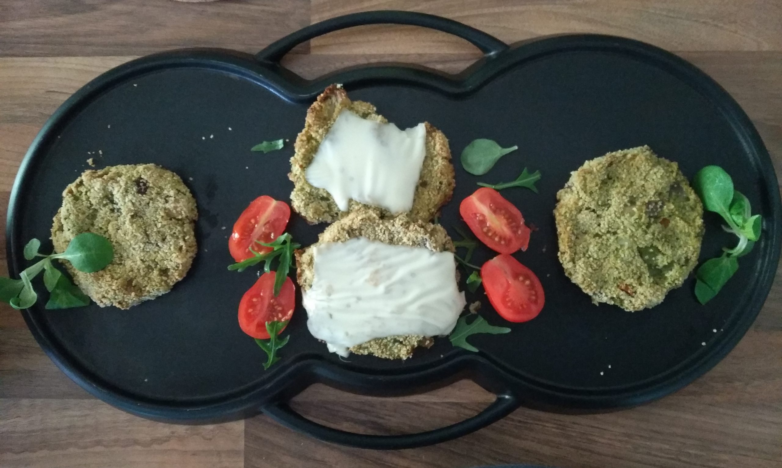 Hamburger vegetariani con formaggio