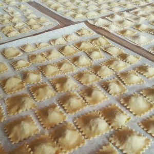 Preparazione ravioli