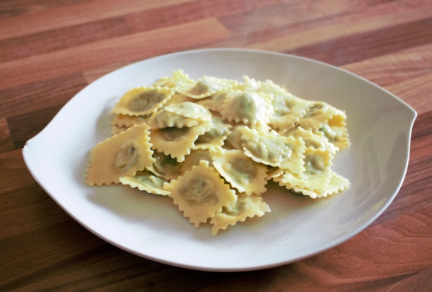 Ravioli con spinaci e ricotta