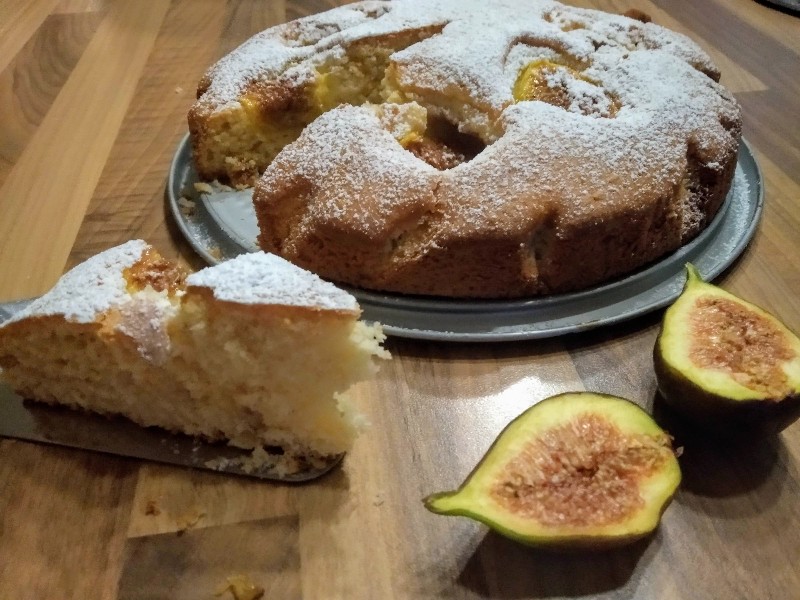 Torta di fichi e mandorle