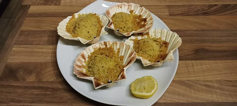 Capesante gratinate al forno