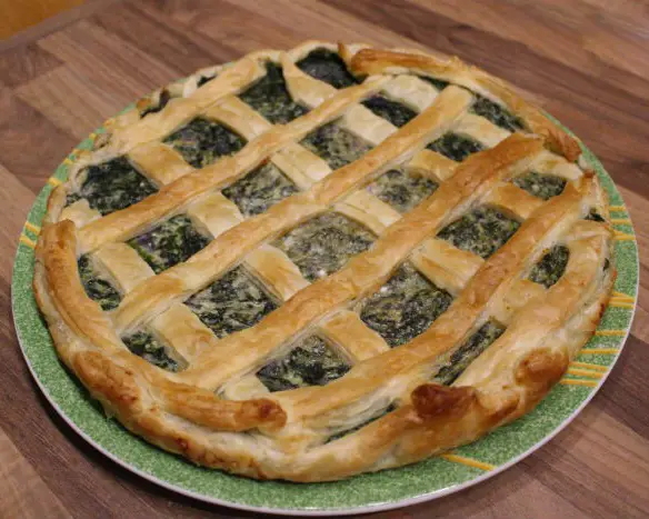 Torta salata con spinaci